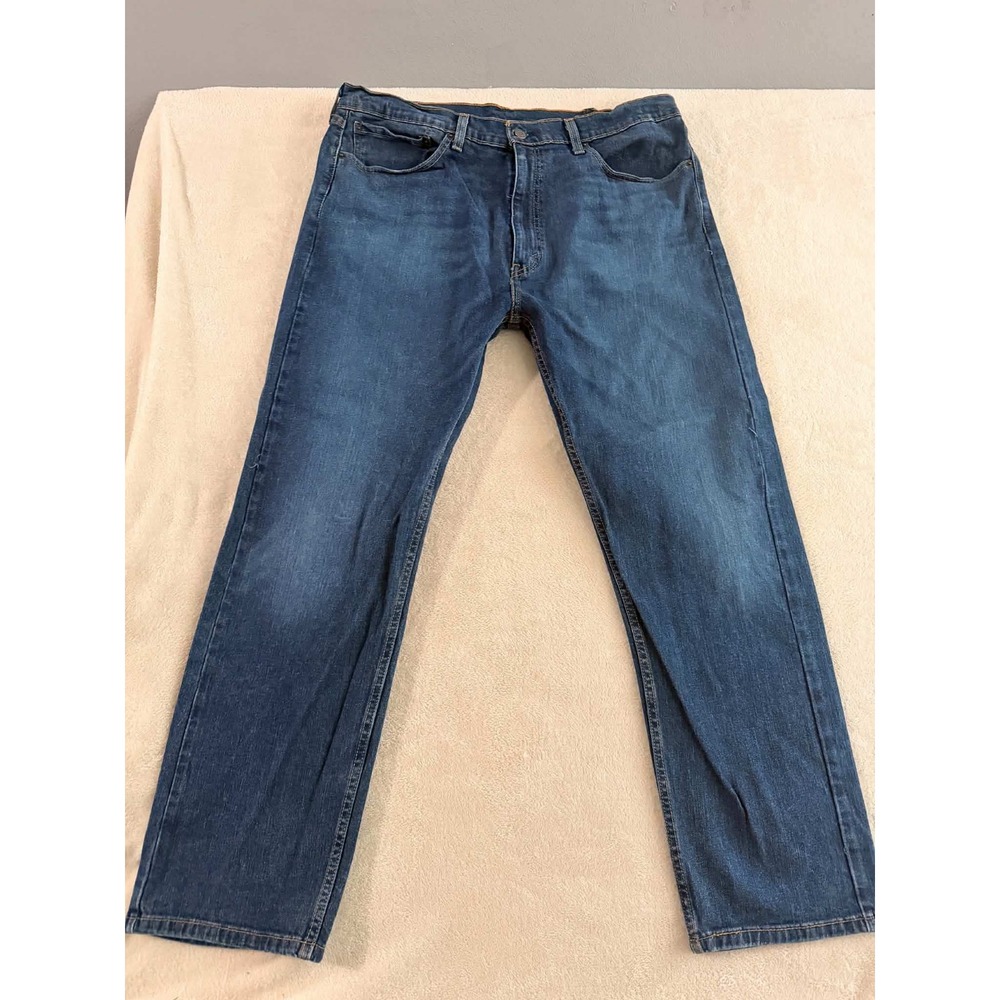 Levi's Mens W38 L30 (tagged) Blue Jeans 505 Regular Fit Straight Leg Denim Pants